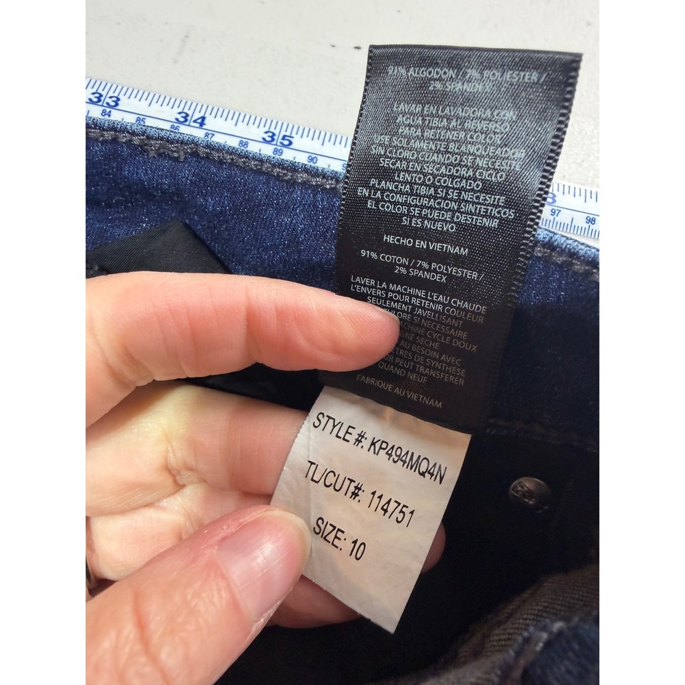 Kut from the Kloth Catherine Boyfriend Jeans Women Size 10 Blue Denim KP494MQ4N - Picture 5 of 9